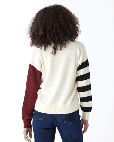 Cicely Colorblock Sweater Knit Cardigan Threads 4 Thought 