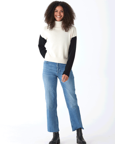 Avery Colorblock Turtleneck Sweater Threads 4 Thought 