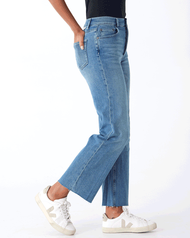 The Mikey High-Waist Wide Leg Jean Womens Bottoms Denim Boyish 