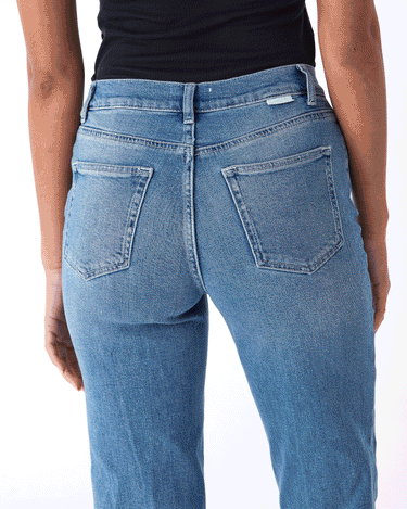 The Mikey High-Waist Wide Leg Jean Womens Bottoms Denim Boyish 