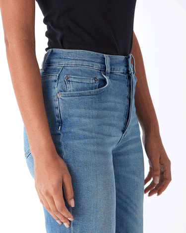 The Mikey High-Waist Wide Leg Jean Womens Bottoms Denim Boyish 