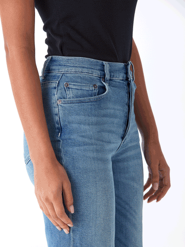 The Mikey High-Waist Wide Leg Jean Womens Bottoms Denim Boyish 