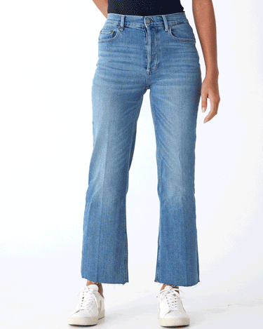 The Mikey High-Waist Wide Leg Jean Womens Bottoms Denim Boyish 