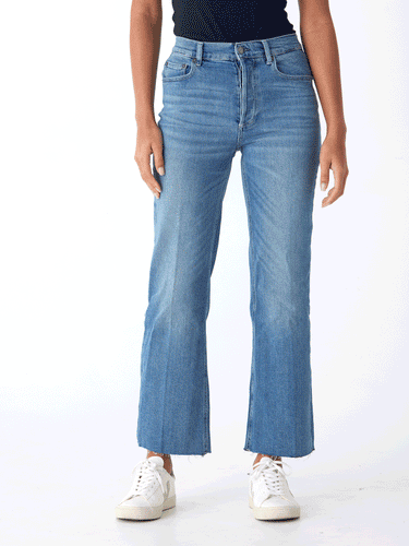 The Mikey High-Waist Wide Leg Jean Womens Bottoms Denim Boyish 