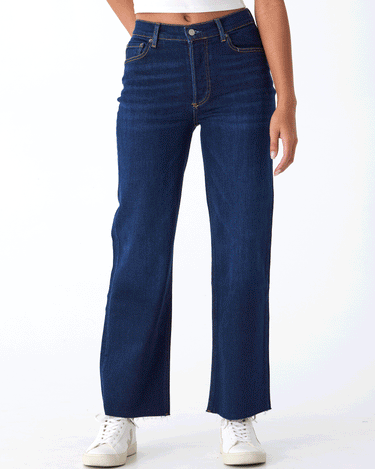 The Mikey High-Waist Wide Leg Jean Womens Bottoms Denim Boyish 