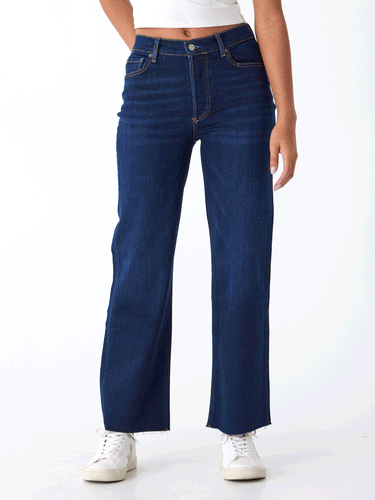 The Mikey High-Waist Wide Leg Jean Womens Bottoms Denim Boyish 