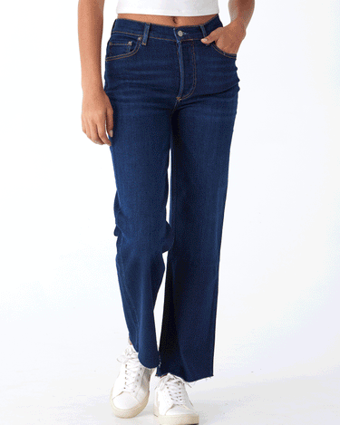 The Mikey High-Waist Wide Leg Jean Womens Bottoms Denim Boyish 