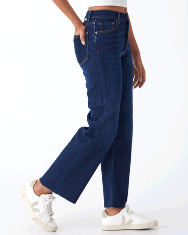 The Mikey High-Waist Wide Leg Jean Womens Bottoms Denim Boyish 