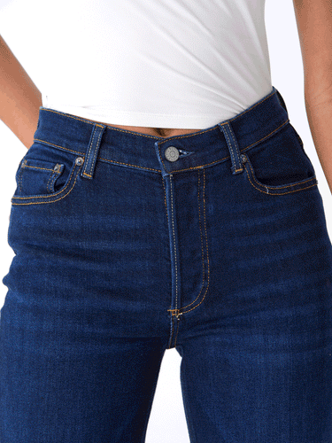 The Mikey High-Waist Wide Leg Jean Womens Bottoms Denim Boyish 