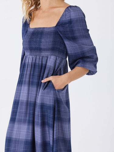 Faye Sierra Plaid Woven Midi Dress Threads 4 Thought 