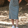 Wynne Stretch Twill Cargo Midi Skirt Womens Bottoms Skirt Threads 4 Thought 