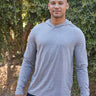 Dane Triblend Long Sleeve T-Shirt Hoodie Mens Tops Tshirt Long Threads 4 Thought 