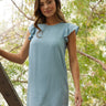 Xara Chambray Ruffle Sleeve Dress Womens Dresses Threads 4 Thought 