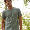 Triblend V-Neck Tee Mens Tops Tshirt Short Threads 4 Thought 