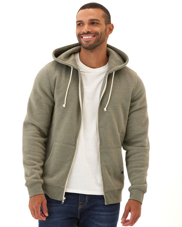 Triblend Zip Fleece Hoodie Mens Outerwear Sweatshirt Threads 4 Thought 