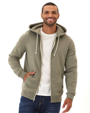 Triblend Zip Fleece Hoodie Mens Outerwear Sweatshirt Threads 4 Thought 