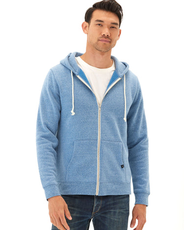 Triblend Zip Fleece Hoodie Mens Outerwear Sweatshirt Threads 4 Thought 