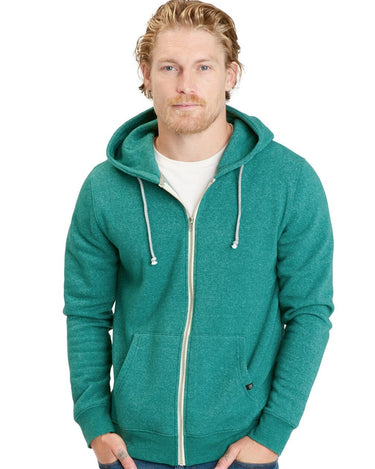 Triblend Fleece Zip Hoodie Mens Outerwear Sweatshirt Threads 4 Thought 