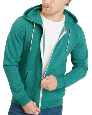 Triblend Fleece Zip Hoodie Mens Outerwear Sweatshirt Threads 4 Thought 