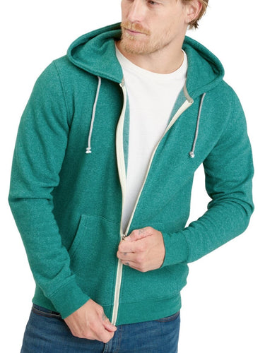 Triblend Fleece Zip Hoodie Mens Outerwear Sweatshirt Threads 4 Thought 