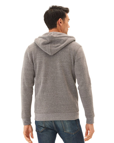 Triblend Zip Fleece Hoodie Mens Outerwear Sweatshirt Threads 4 Thought 