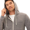 Triblend Zip Fleece Hoodie Mens Outerwear Sweatshirt Threads 4 Thought 