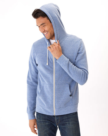 Triblend Zip Fleece Hoodie Mens Outerwear Sweatshirt Threads 4 Thought 