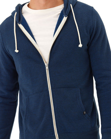 Triblend Zip Fleece Hoodie Mens Outerwear Sweatshirt Threads 4 Thought 