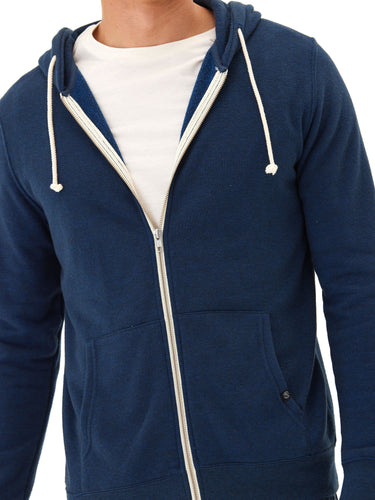 Triblend Zip Fleece Hoodie Mens Outerwear Sweatshirt Threads 4 Thought 