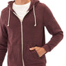 Triblend Zip Fleece Hoodie Mens Outerwear Sweatshirt Threads 4 Thought 