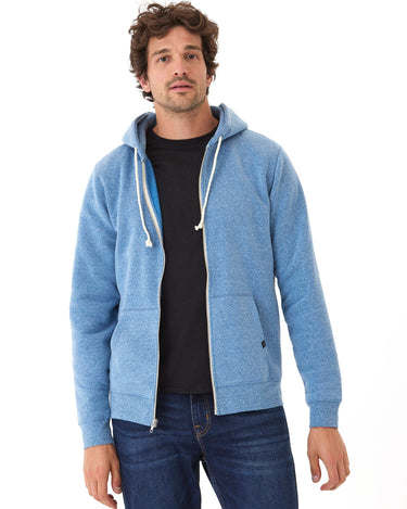 Triblend Fleece Zip Hoodie Mens Outerwear Sweatshirt Threads 4 Thought 