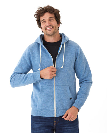 Triblend Fleece Zip Hoodie Mens Outerwear Sweatshirt Threads 4 Thought 