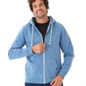 Triblend Fleece Zip Hoodie Mens Outerwear Sweatshirt Threads 4 Thought 