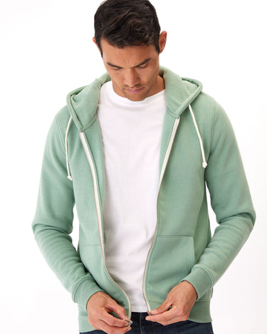 Triblend Zip Fleece Hoodie Mens Outerwear Sweatshirt Threads 4 Thought 