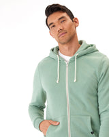 Triblend Zip Fleece Hoodie Mens Outerwear Sweatshirt Threads 4 Thought 