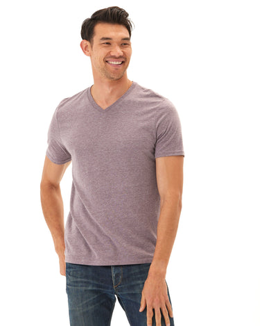 Triblend V-Neck Tee Mens Tops Tshirt Short Threads 4 Thought 