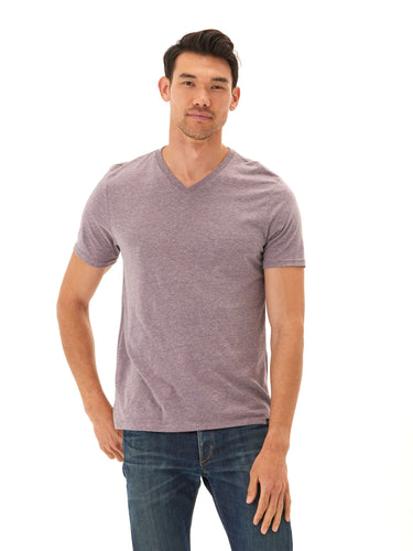 Triblend V-Neck Tee Mens Tops Tshirt Short Threads 4 Thought 