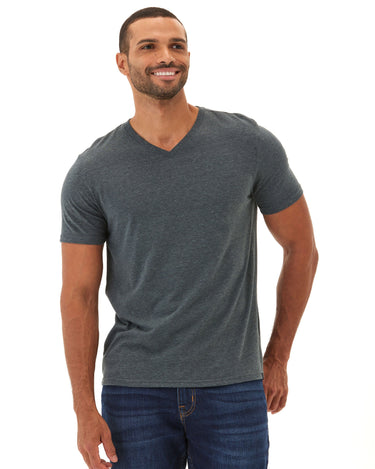 Triblend V-Neck Tee Mens Tops Tshirt Short Threads 4 Thought 