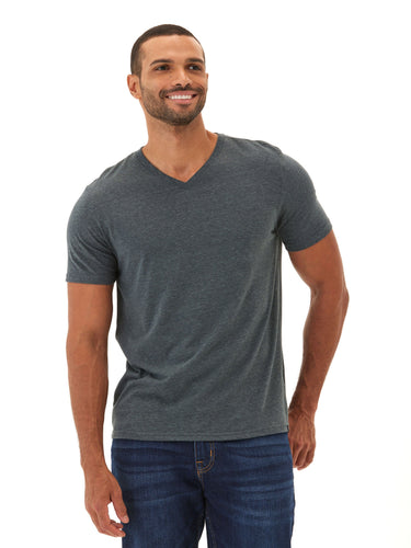 Triblend V-Neck Tee Mens Tops Tshirt Short Threads 4 Thought 