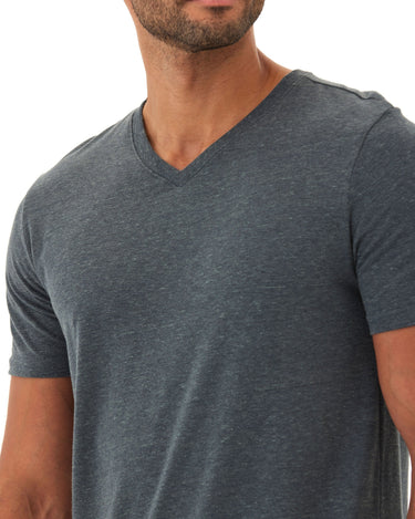 Triblend V-Neck Tee Mens Tops Tshirt Short Threads 4 Thought 