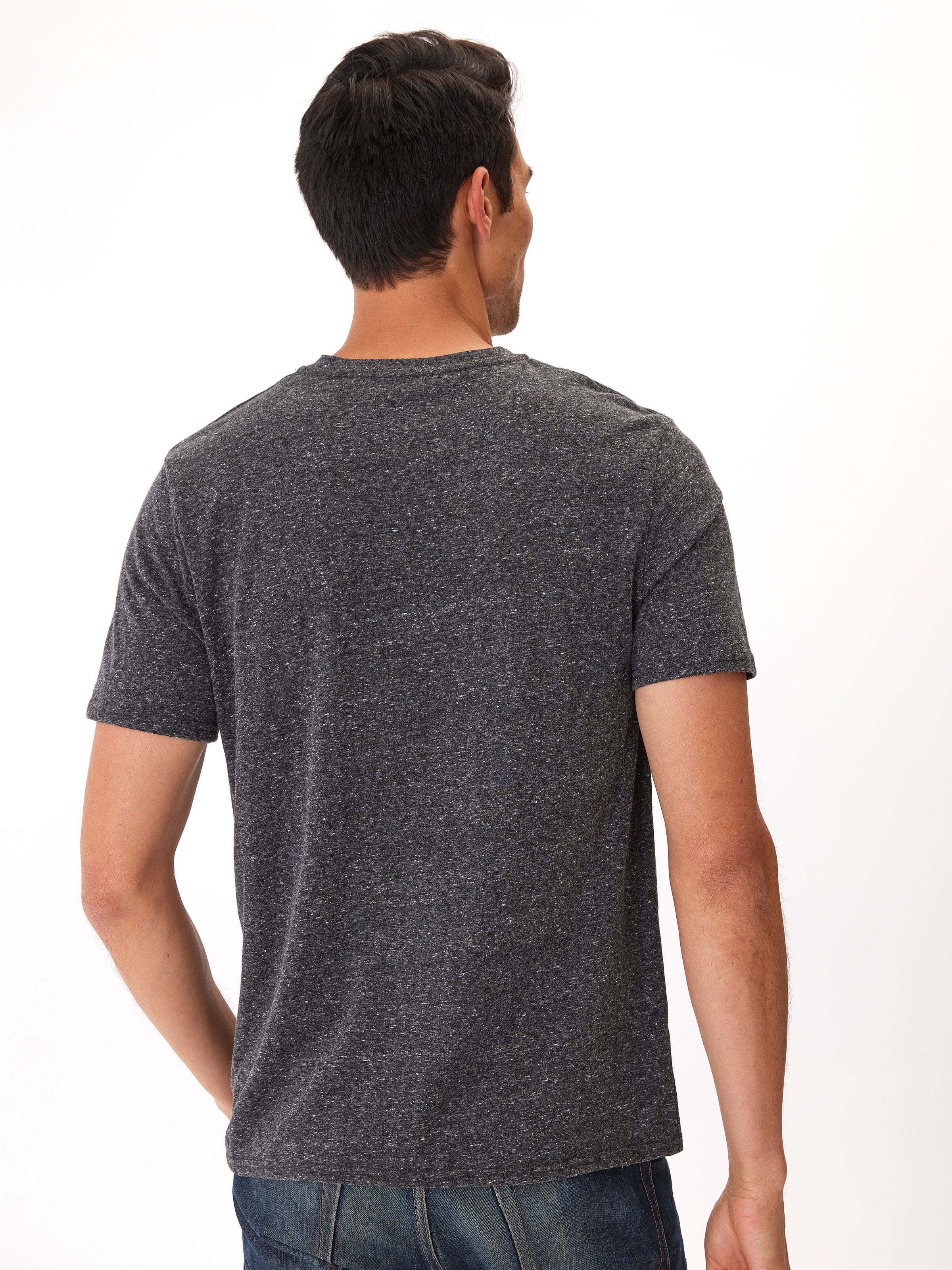 4 Threads Heather Triblend Grey Tee Crew in – Thought Neck