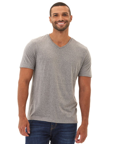 Triblend V-Neck Tee Mens Tops Tshirt Short Threads 4 Thought 