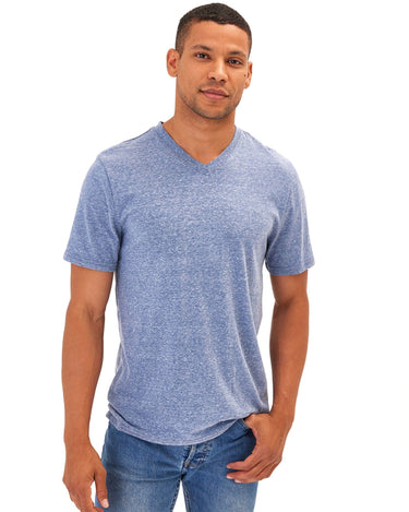 Triblend V-Neck Tee Mens Tops Tshirt Short Threads 4 Thought 