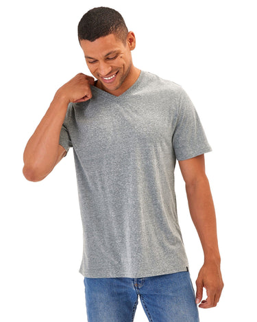 Triblend V-Neck Tee Mens Tops Tshirt Short Threads 4 Thought 