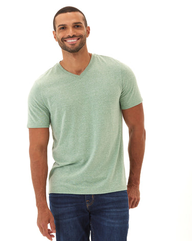 Triblend V-Neck Tee Mens Tops Tshirt Short Threads 4 Thought 