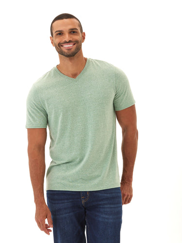 Triblend V-Neck Tee Mens Tops Tshirt Short Threads 4 Thought 