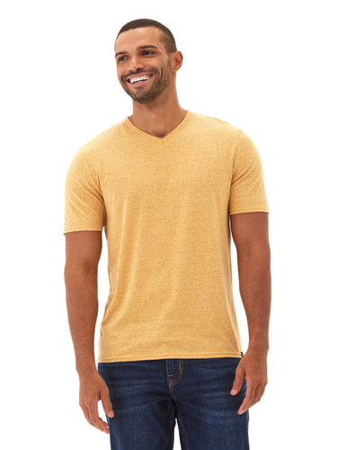 Triblend V-Neck Tee Mens Tops Tshirt Short Threads 4 Thought 