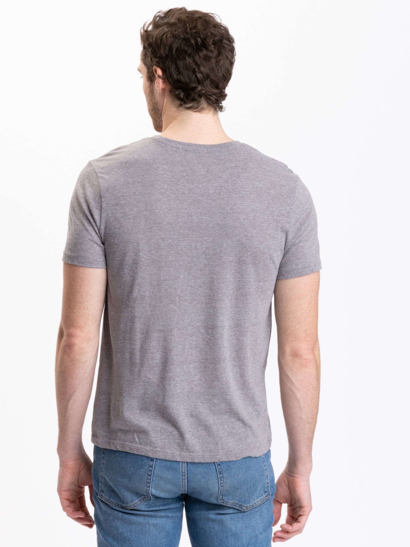 Triblend Crew Neck Tee 4 Threads Heather Grey – in Thought