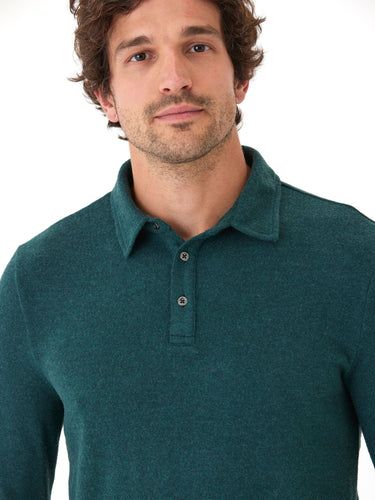 Henrique Sweater Knit Long Sleeve Polo Mens Outerwear Sweater Threads 4 Thought 