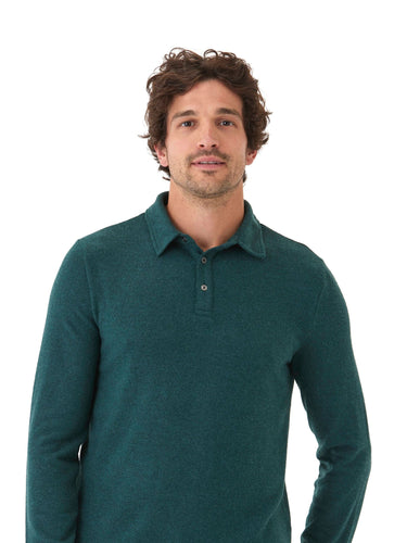 Henrique Sweater Knit Long Sleeve Polo Mens Outerwear Sweater Threads 4 Thought 